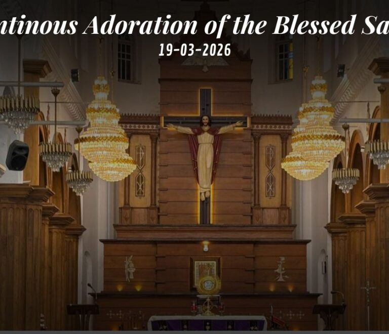 Continuous Adoration of the blessed Sacrament held