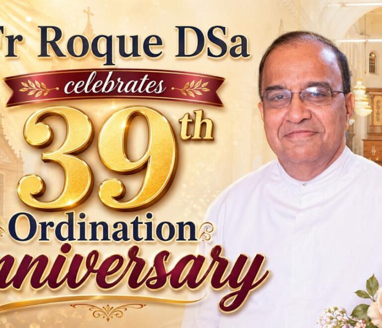 A Joyful Milestone: Fr Roque DSa Celebrates 39 Years of Faithful Priesthood
