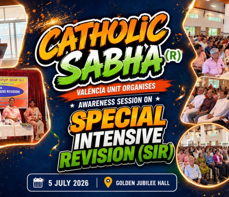 Awareness Session on Special Intensive Revision (SIR) at Valencia Church