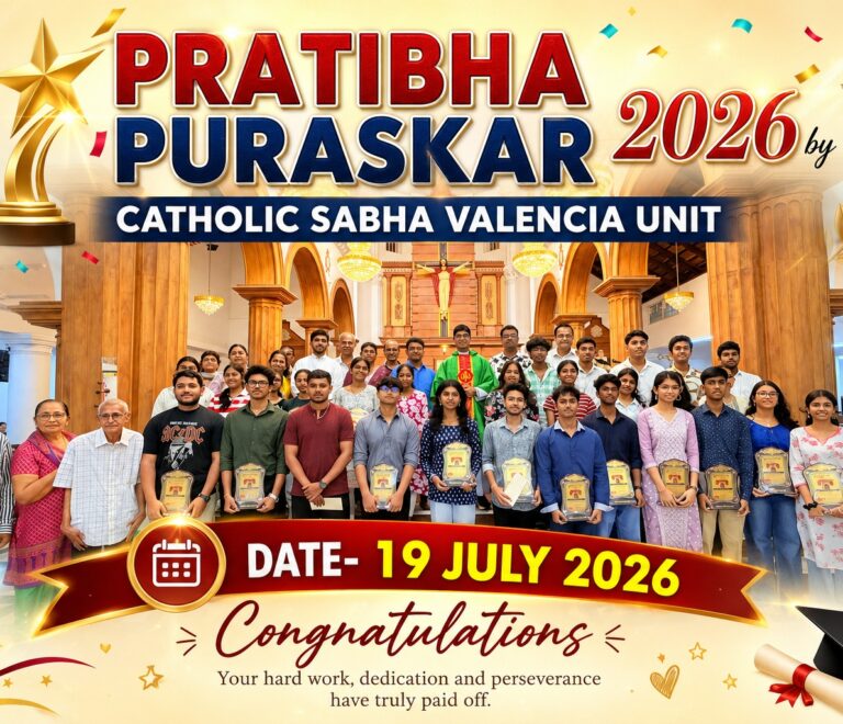 Catholic Sabha Valencia Unit holds Pratibha Puraskar 2026