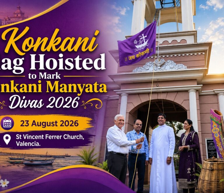 Konkani Flag Hoisted to Mark Konkani Manyata Divas 2026
