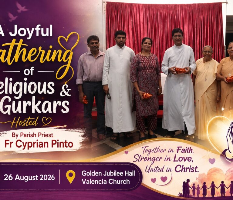 A Joyful Gathering of Religious and Gurkars Hosted by Parish Priest Fr Cyprian Pinto