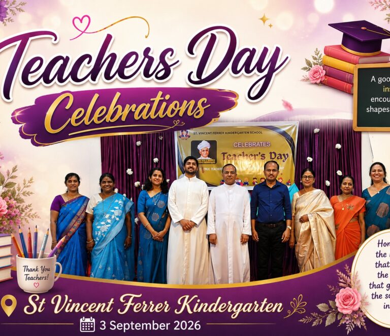 Teachers’ Day celebrations at St Vincent Ferrer Kindergarten